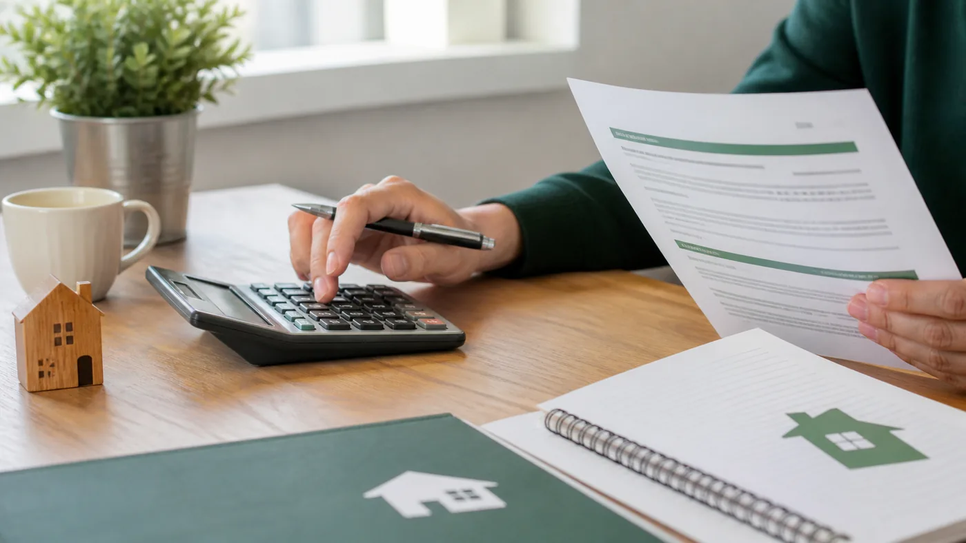 Calculadora mostrando a atualização de um aluguel por um percentual contratual