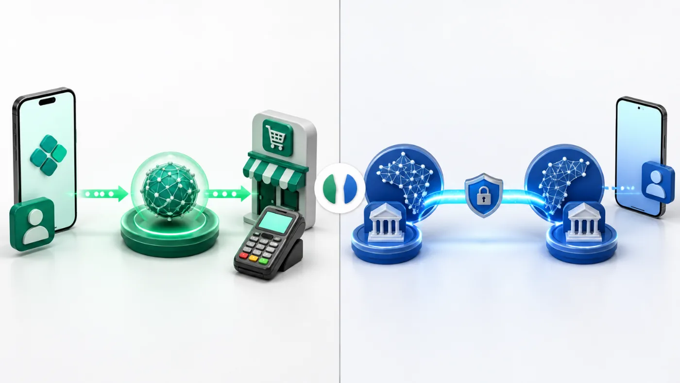 Comparação entre pagamento internacional com intermediário e integração direta entre sistemas instantâneos
