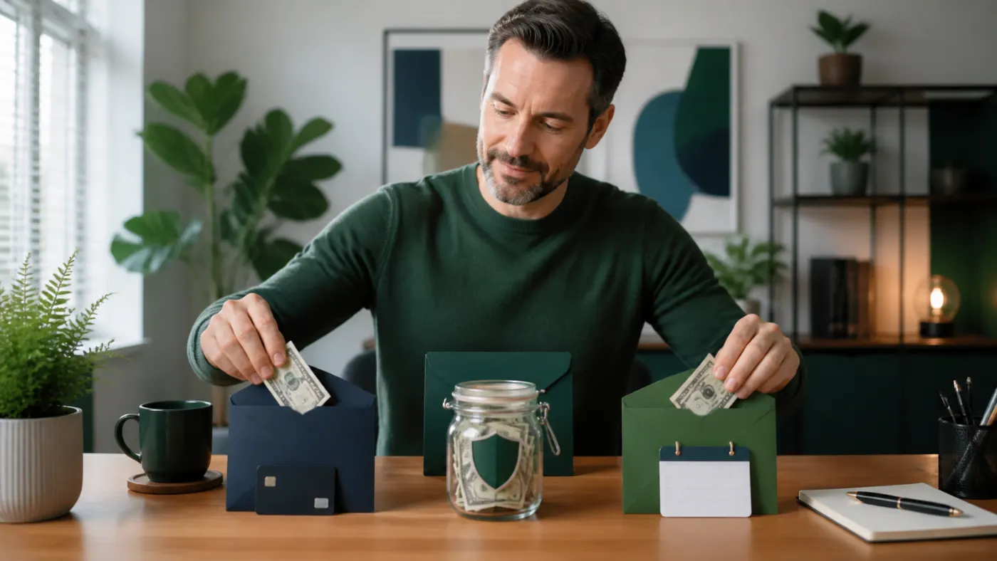 Pessoa distribuindo uma entrada extraordinária entre dívidas, reserva e despesas previstas